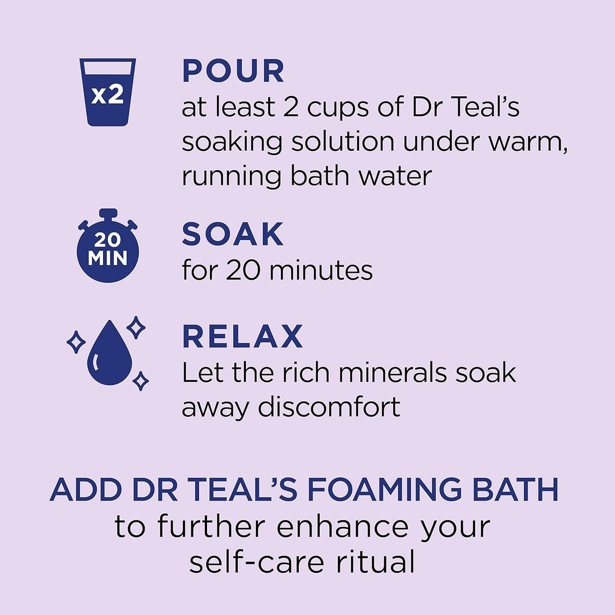 Lavender Epsom Salt Soaking Solution for Relaxation and Sleep - 3 lb