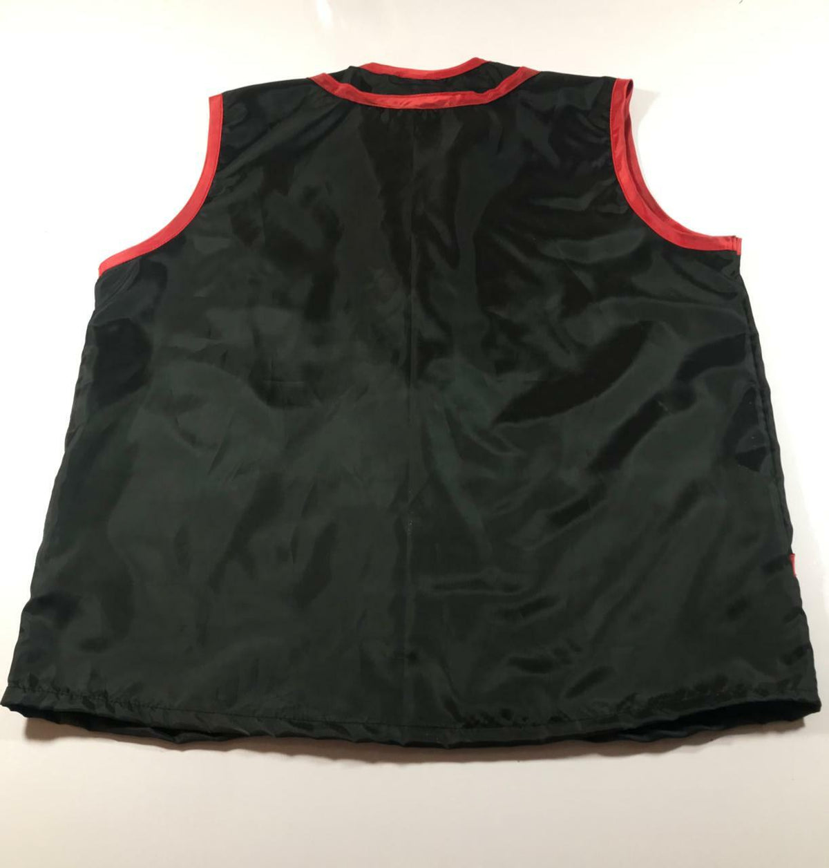 Unisex Professional Barber Vest Jacket with Red Stripe, Ultra Lightweight & Hair-Resistant