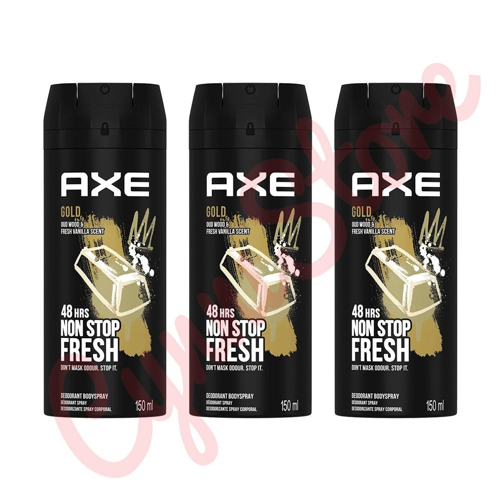 Men's Deodorant Body Spray - Long Lasting Freshness, 150ml, 3 Pack