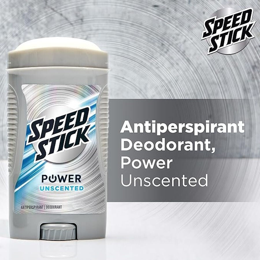 Speed Stick All Day Unscented Antiperspirant & Deodorant Stick - 3 OZ Pack of 2
