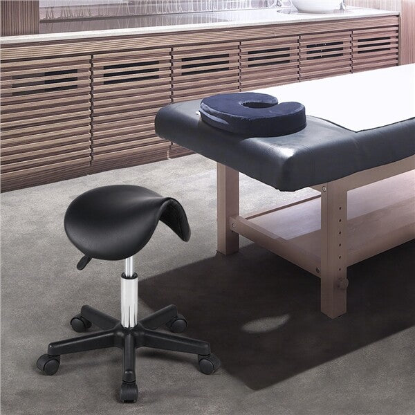Hydraulic Adjustable Saddle Stool for Salon Tattoo Massage Dental