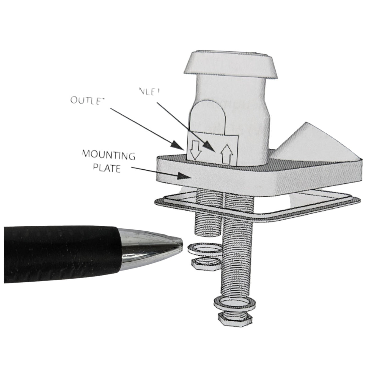 Shampoo Bowl Faucet Vacuum Breaker Kit for Salon Spa Hair Stations