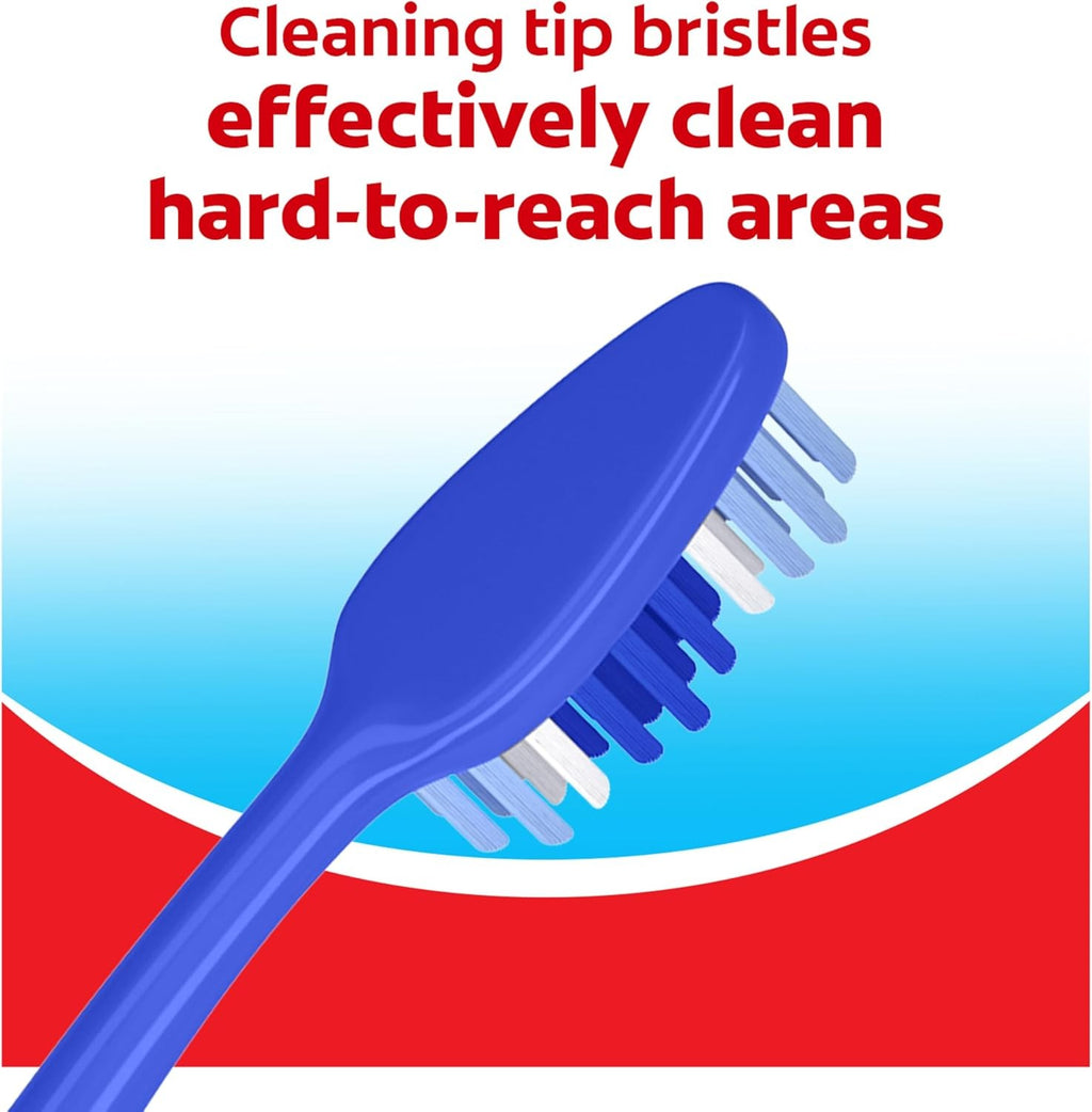 Colgate Extra Clean Medium Toothbrushes 6 Pack Multi-Colored | Deep Cleaning Oral Care