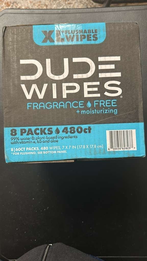 Fragrance-Free Moisturizing Flushable Wipes - XL, 480 Count