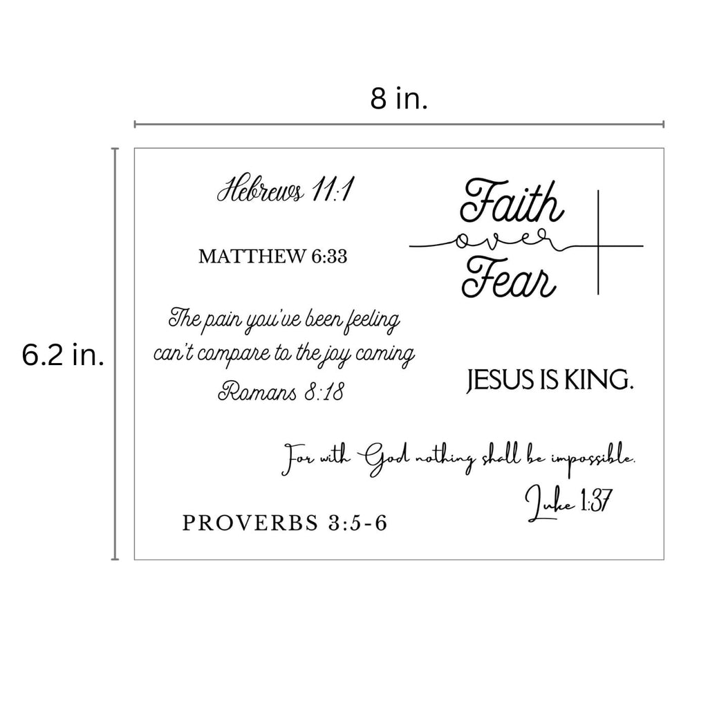Christian Bible Verse Temporary Tattoos for Men and Women
