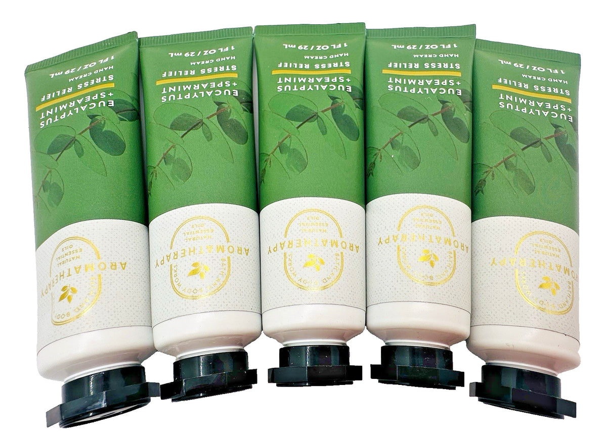 Hand Cream Gift Set - Aromatherapy Eucalyptus Spearmint 1 Oz x5