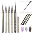 5pcs Nail Art Fine Line Striping Brushes for Detailing & Blending