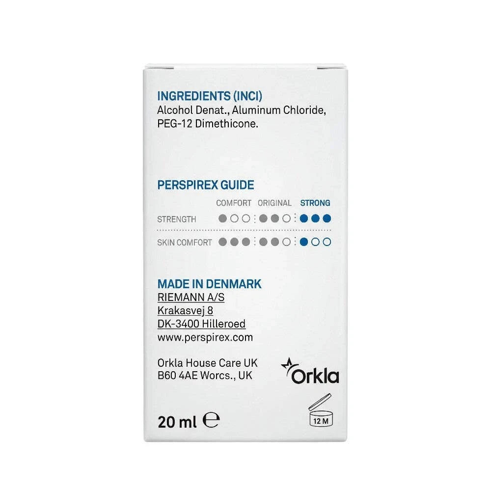 Perspirex Strong Antiperspirant Roll-On 20ml Pack of 3 - Long-Lasting Sweat & Odor Protection