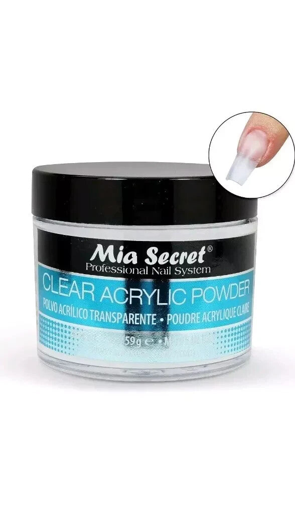 Clear Acrylic Powder for Nails - 2 Oz Professional Nail Enhancement