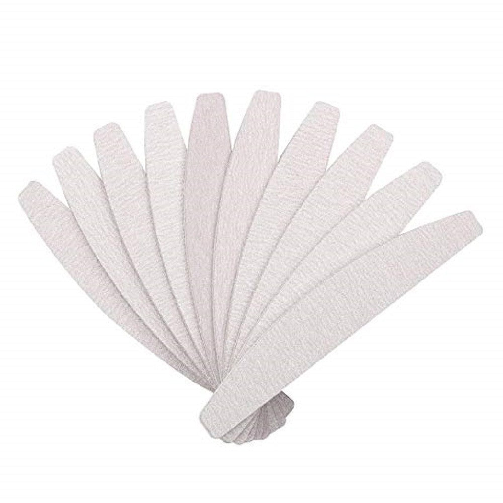 10 Pack Dual Grit Nail Files for Manicure & Pedicure - Emery Boards