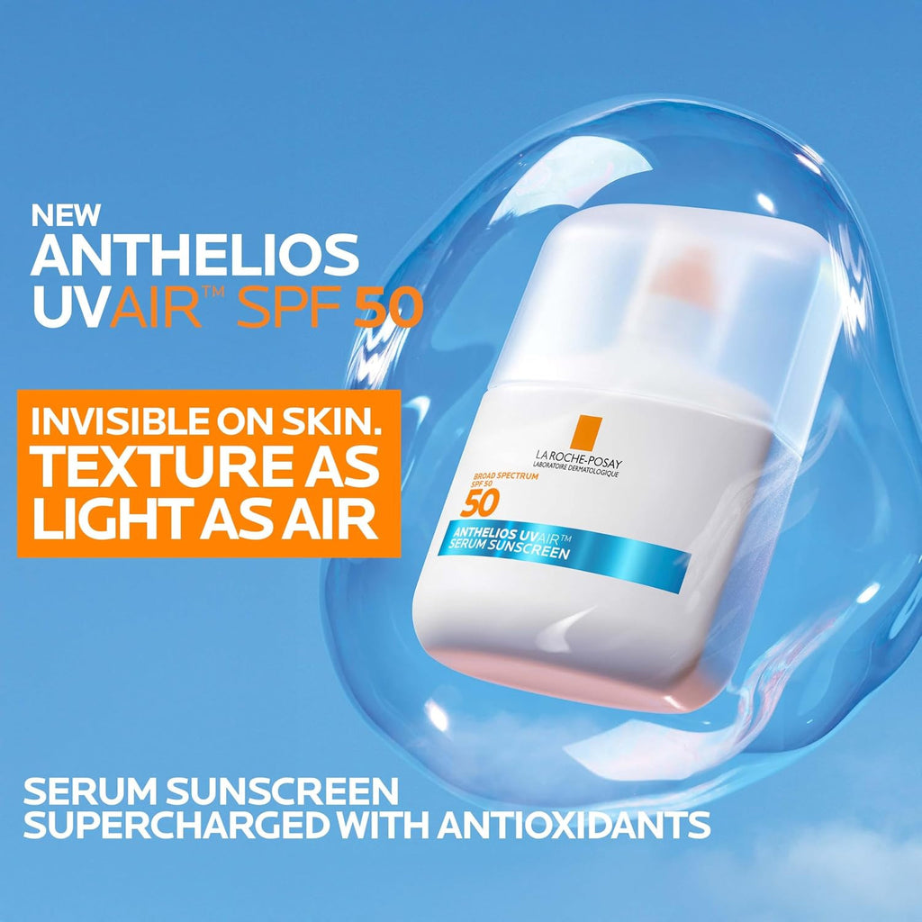SPF 50 Sunscreen Serum with Hyaluronic Acid - Broad Spectrum Face Sun Protection