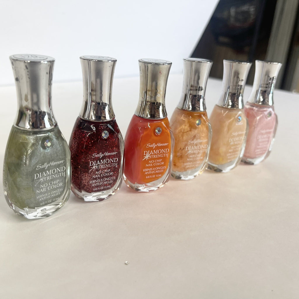Set of 6 Assorted Nail Polish Colors - No Chip Gel Effect Manicure