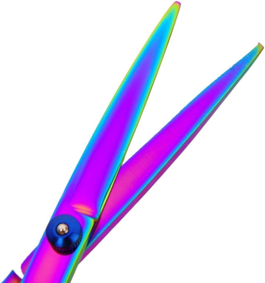 Pet Grooming Scissors Kit with Curved, Straight & Thinning Shears Stainless Steel Comb