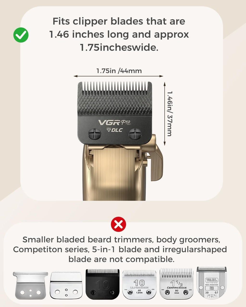 Professional Hair Clipper Guard Set with 10 Color-Coded Combs and Accessories