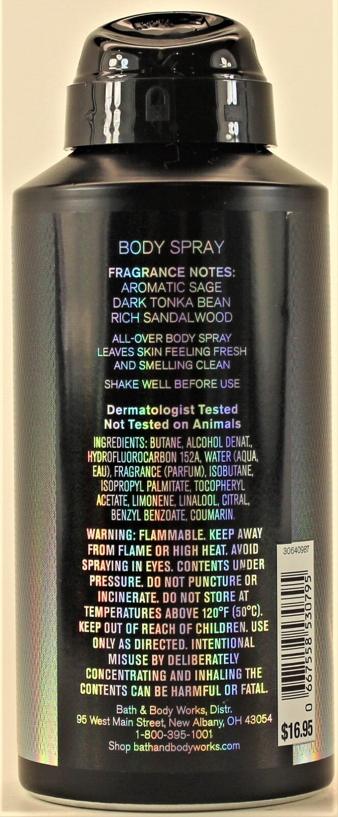 Bath & Body Works Black Tie Deodorizing Body Spray for Men 3.7oz - Pack of 3