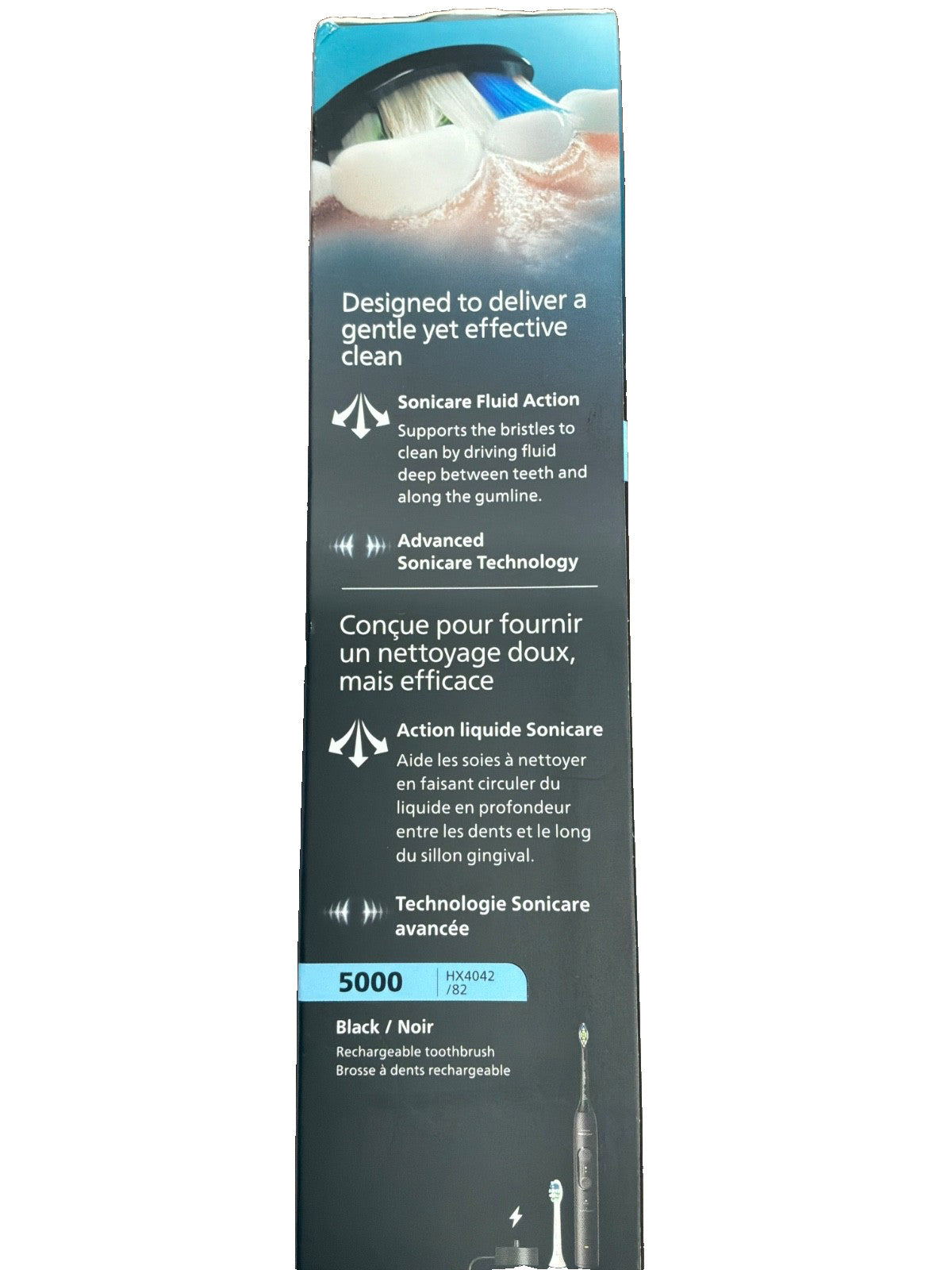 Philips Sonicare HX4042/82 Rechargeable Sonic Electric Toothbrush Black