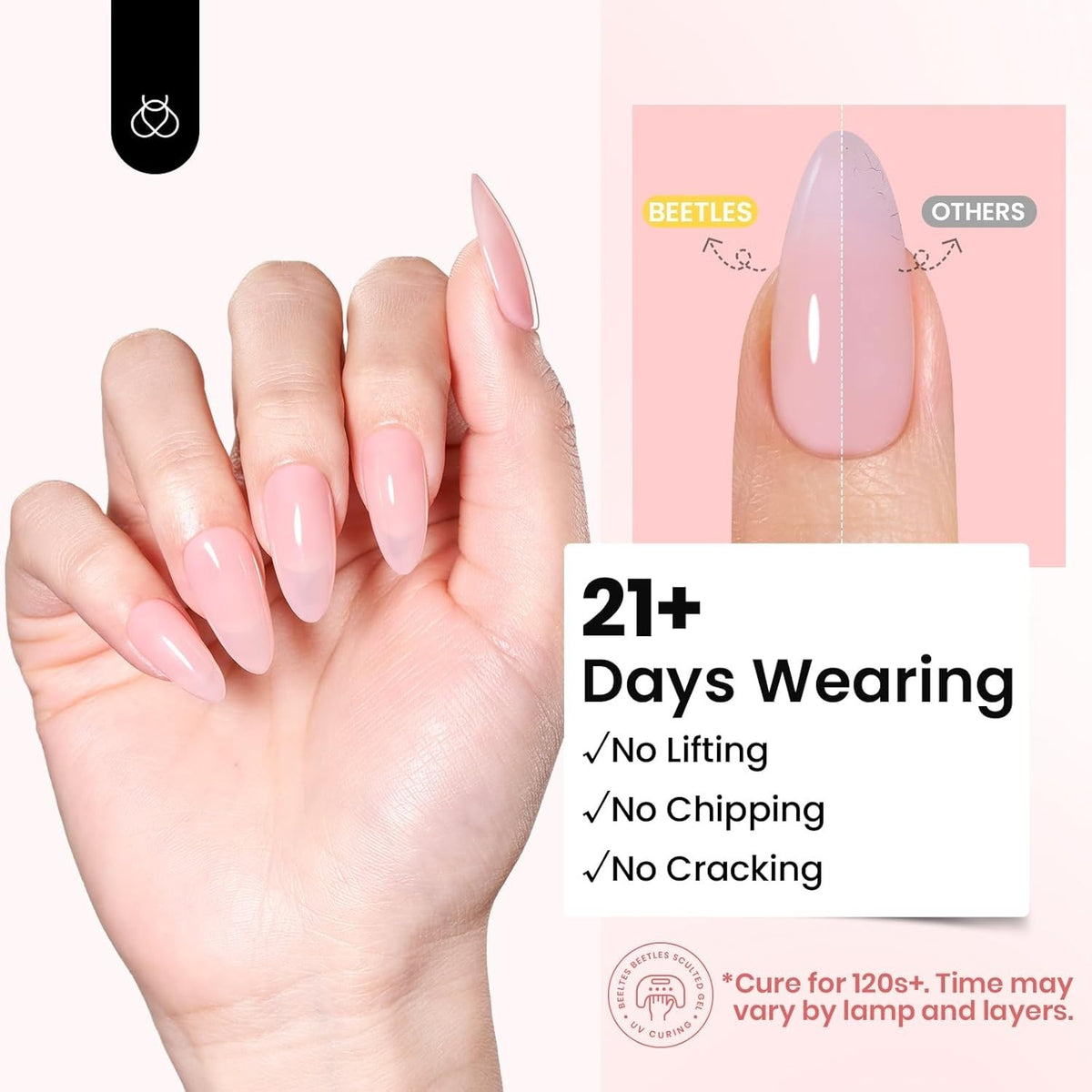 HEMA-Free Builder Gel for Nails Set - Clear & Jelly Nude, 2 x 1oz
