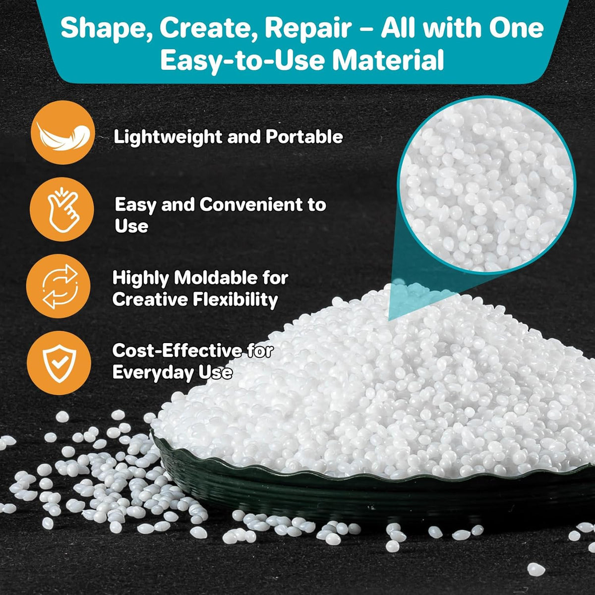 Moldable Thermoplastic Teeth Beads Repair Kit for DIY Tooth Filling