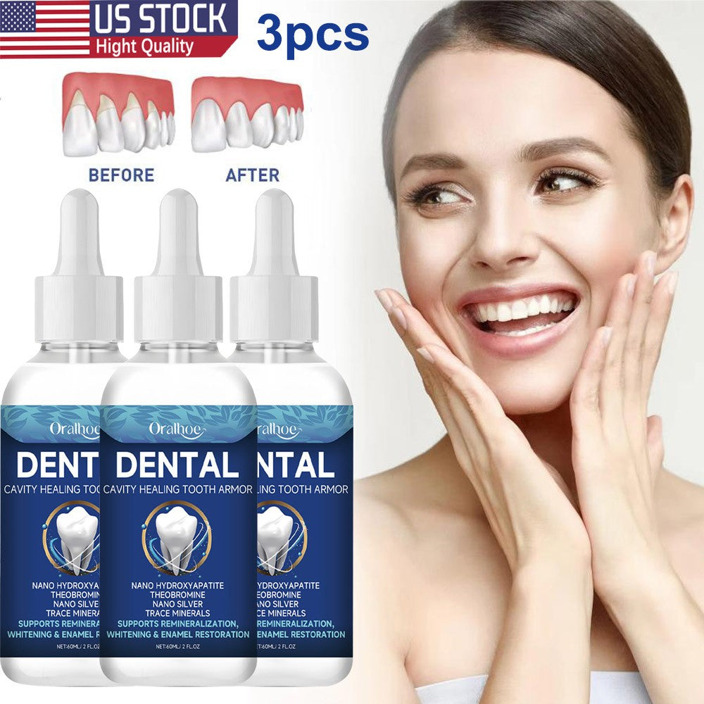 Dental Cavity Healing Serum 3-Pack - Gum & Tooth Enamel Repair Liquid
