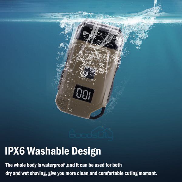 Electric Men's Shaver with Double Head Waterproof USB Charging