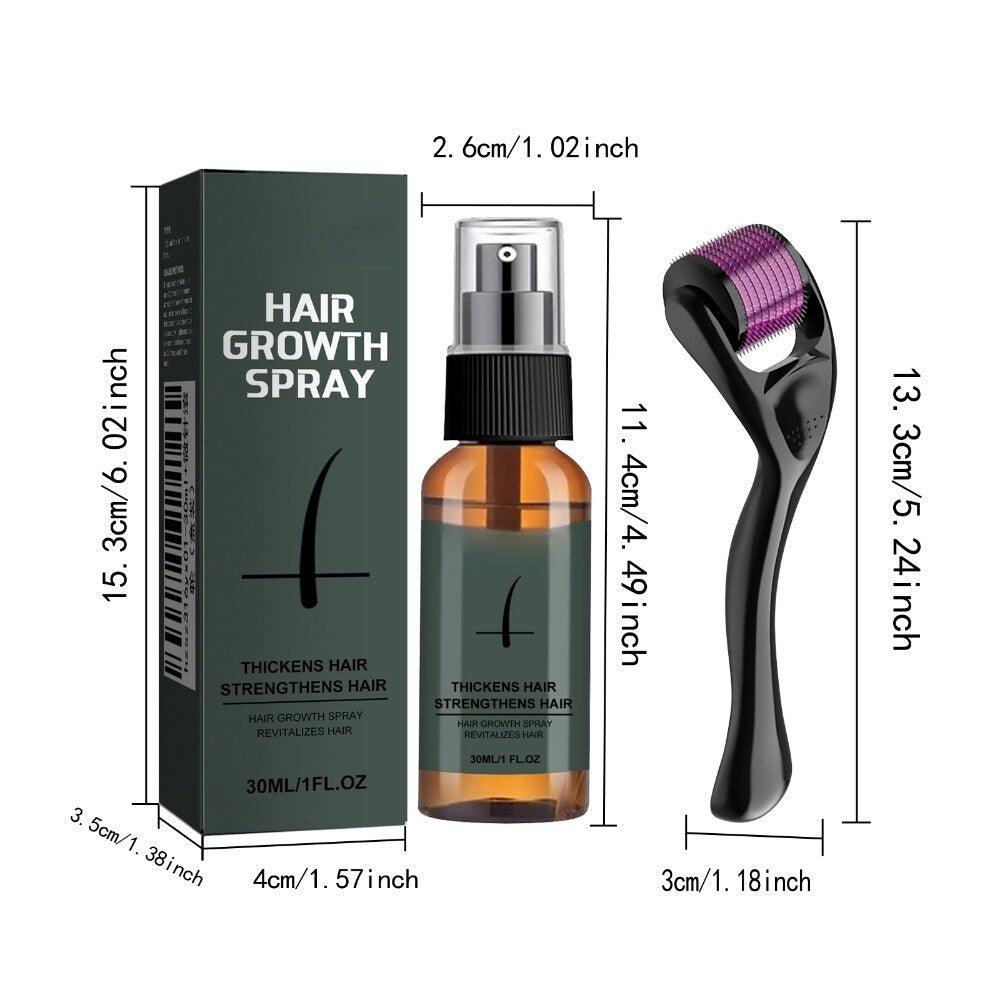Men's Beard Growth Spray Kit Nourishing Oil for Beard & Mustache