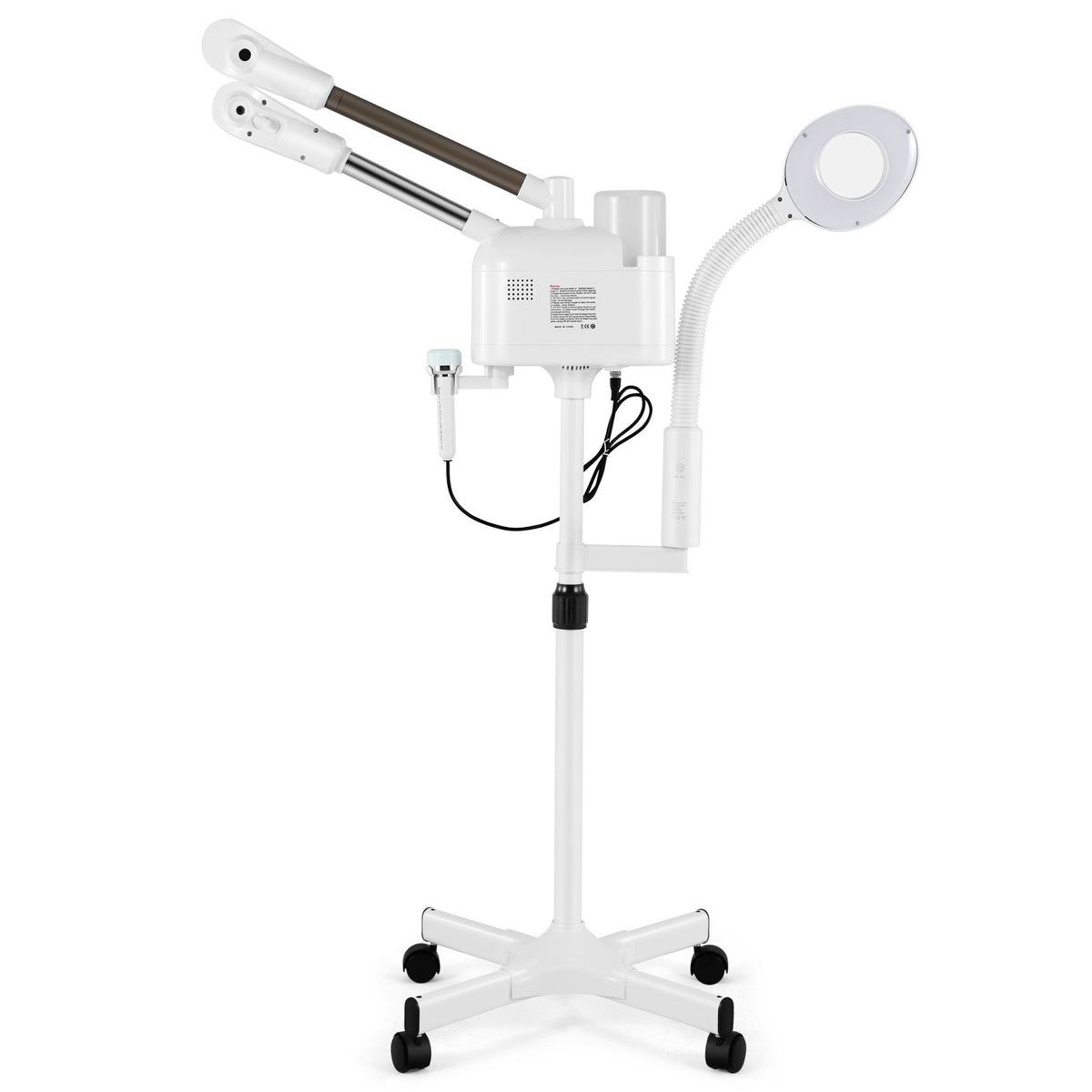 4-in-1 Hot Cold Facial Steamer with LED Magnifying Lamp & Aromatherapy