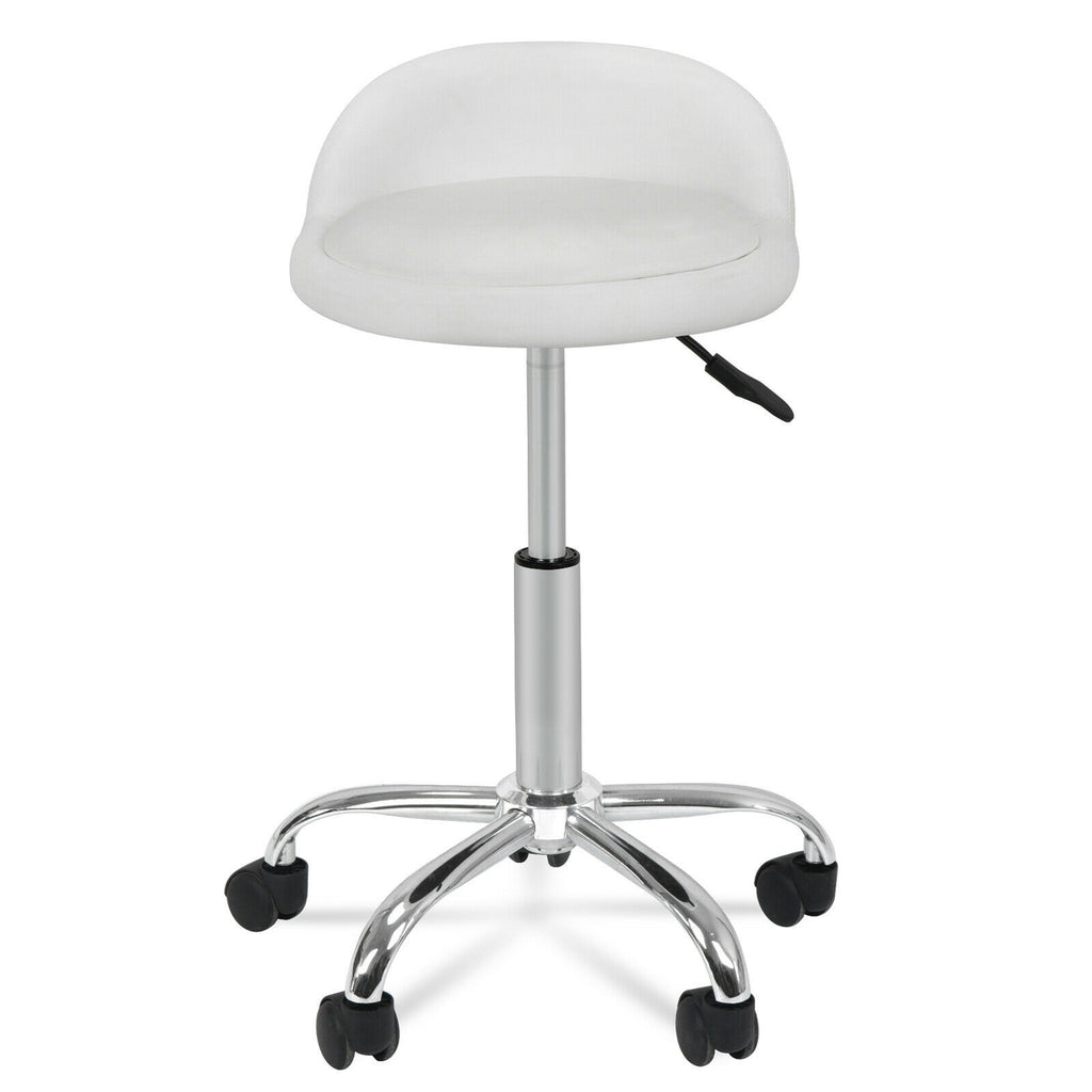 Swivel Facial Massage Stool with Wheels & Adjustable Height – Salon & Spa Chair
