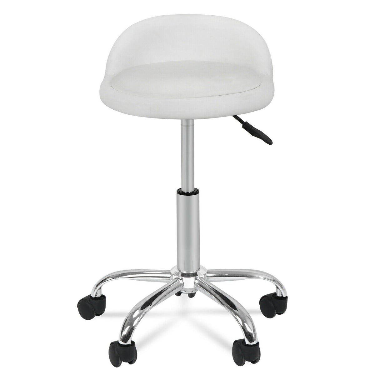 Swivel Facial Massage Stool with Wheels & Adjustable Height – Salon & Spa Chair