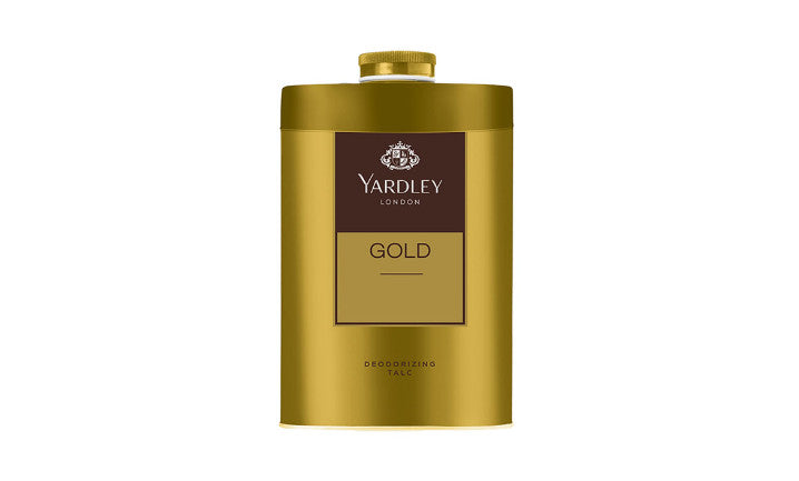 Gold Yardley London Perfumed Talc for Men & Women - Soft, Fragrant, Alcohol-Free, 8.8 oz