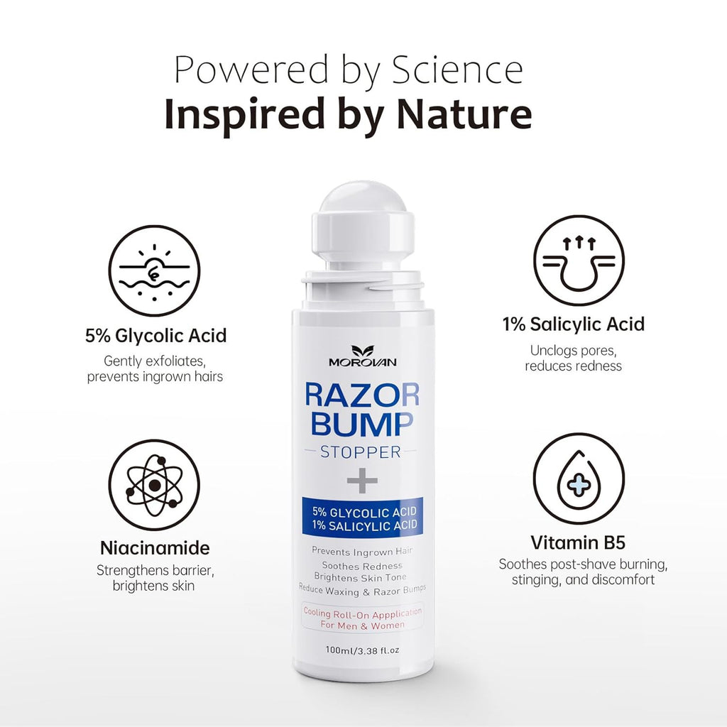 Ingrown Hair Treatment Serum for Razor Bumps & Skin Smoothing - 3.38 Fl Oz