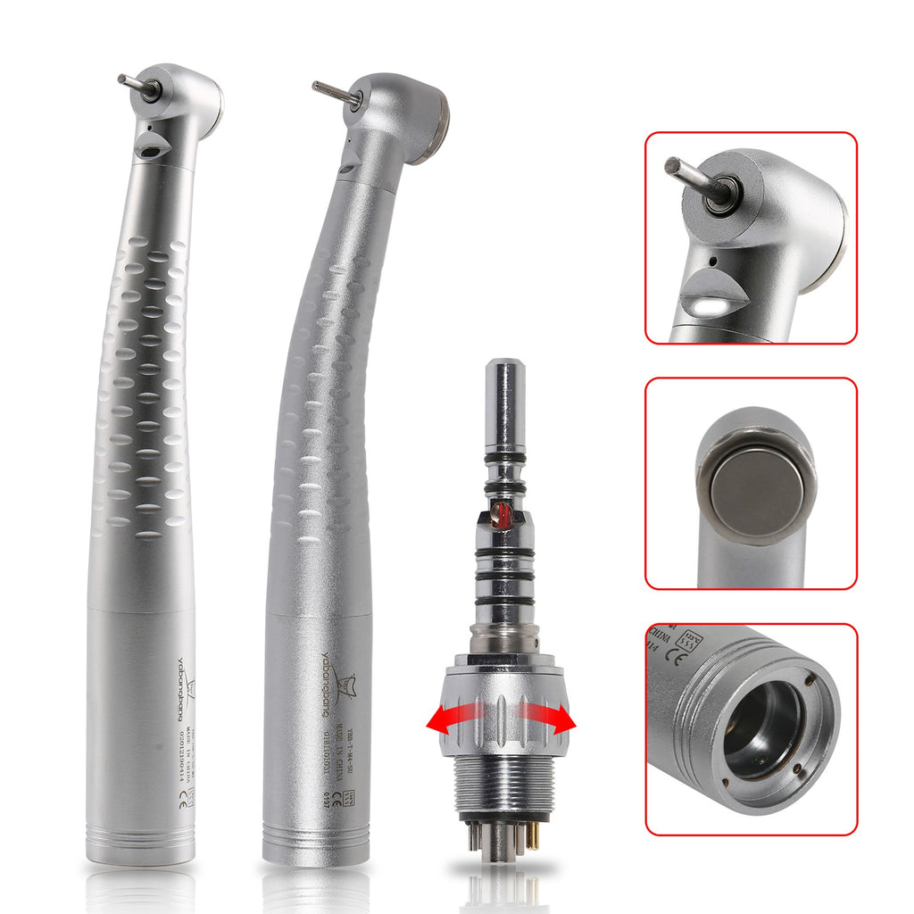 Dental High Speed Fiber Optic Handpiece with Quick Coupler for KaVo - Multiple Sizes