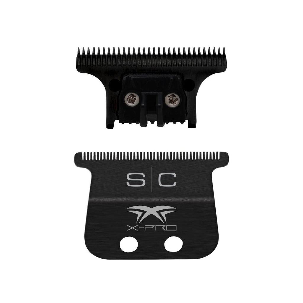 Professional Deep Tooth Trimmer Blade Black DLC for Hair Cutting