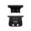 Professional Deep Tooth Trimmer Blade Black DLC for Hair Cutting