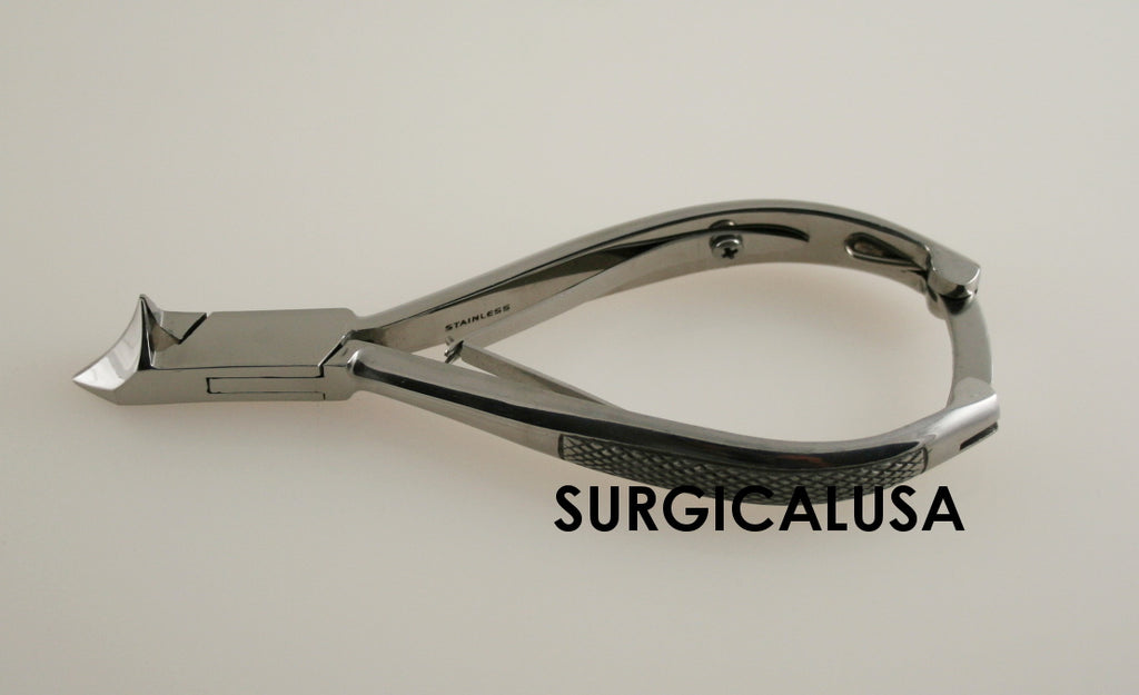6 Pack Podiatrist-Grade Toenail Nippers 5.5 Inch Inverted Blades Spring Lock