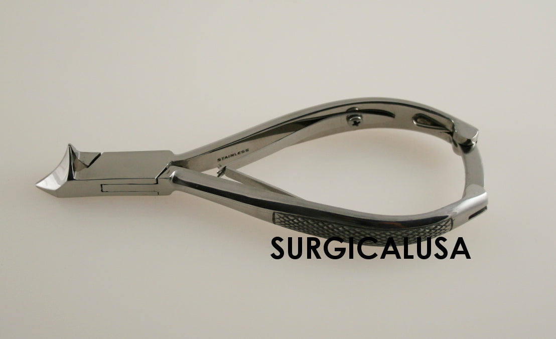 6 Pack Podiatrist-Grade Toenail Nippers 5.5 Inch Inverted Blades Spring Lock