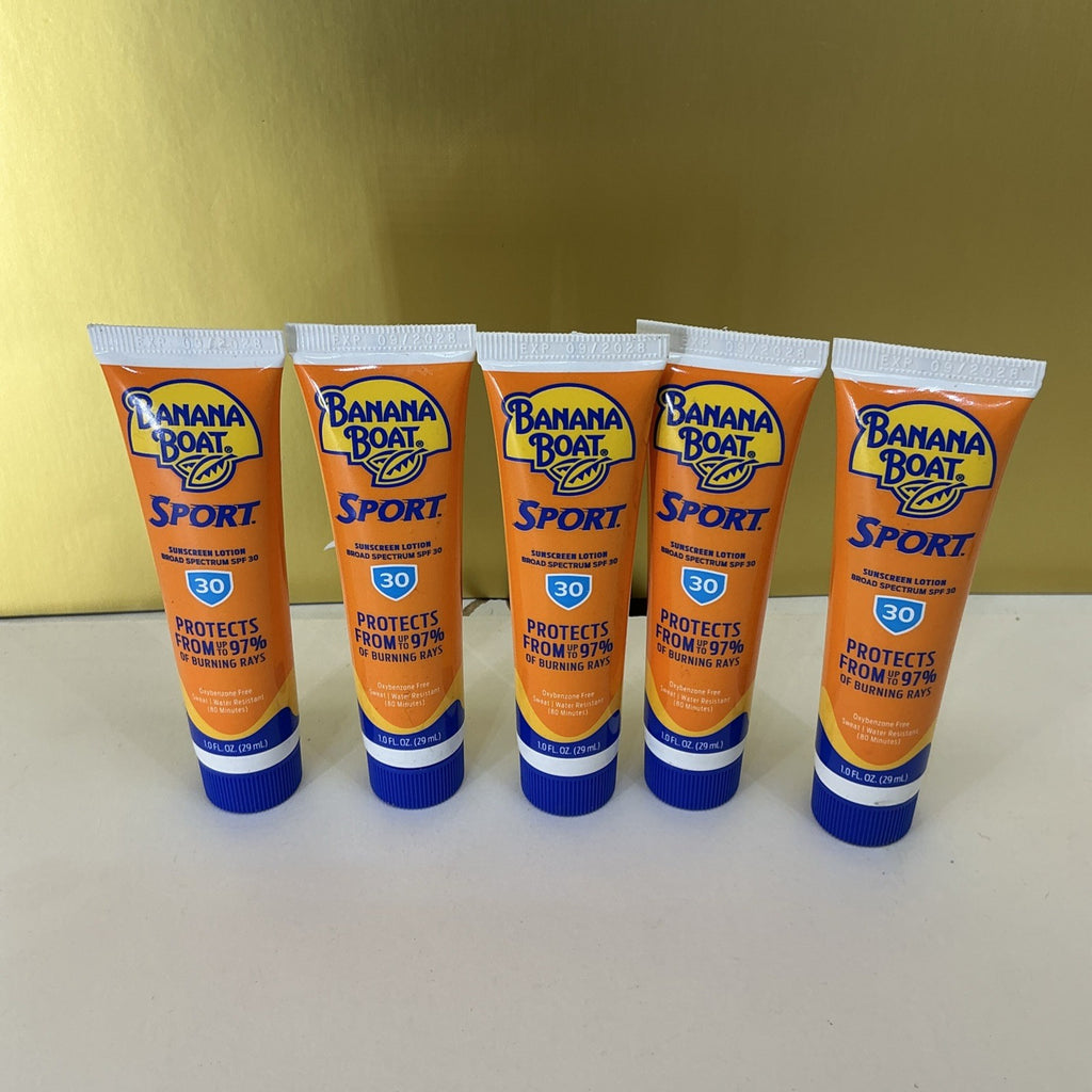 Travel Size SPF 30 Sunscreen Lotion - 5 Pack Unisex Orange