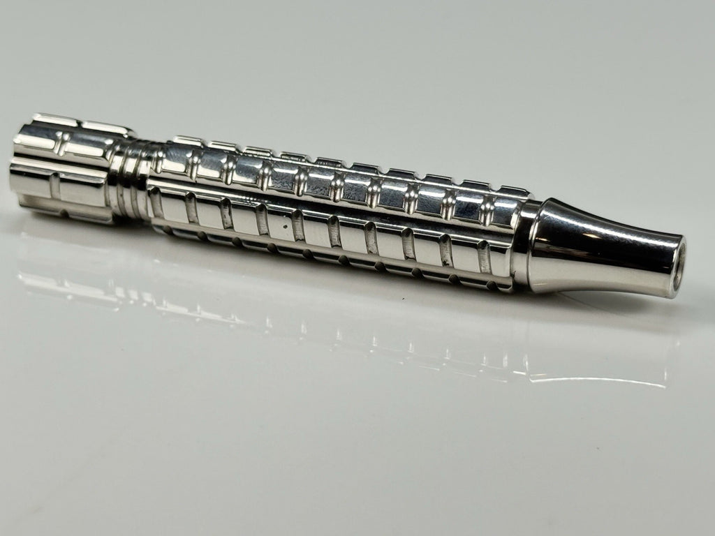 Stainless Steel Safety Razor Handle CNC Spiral Options for Double Edge Razors
