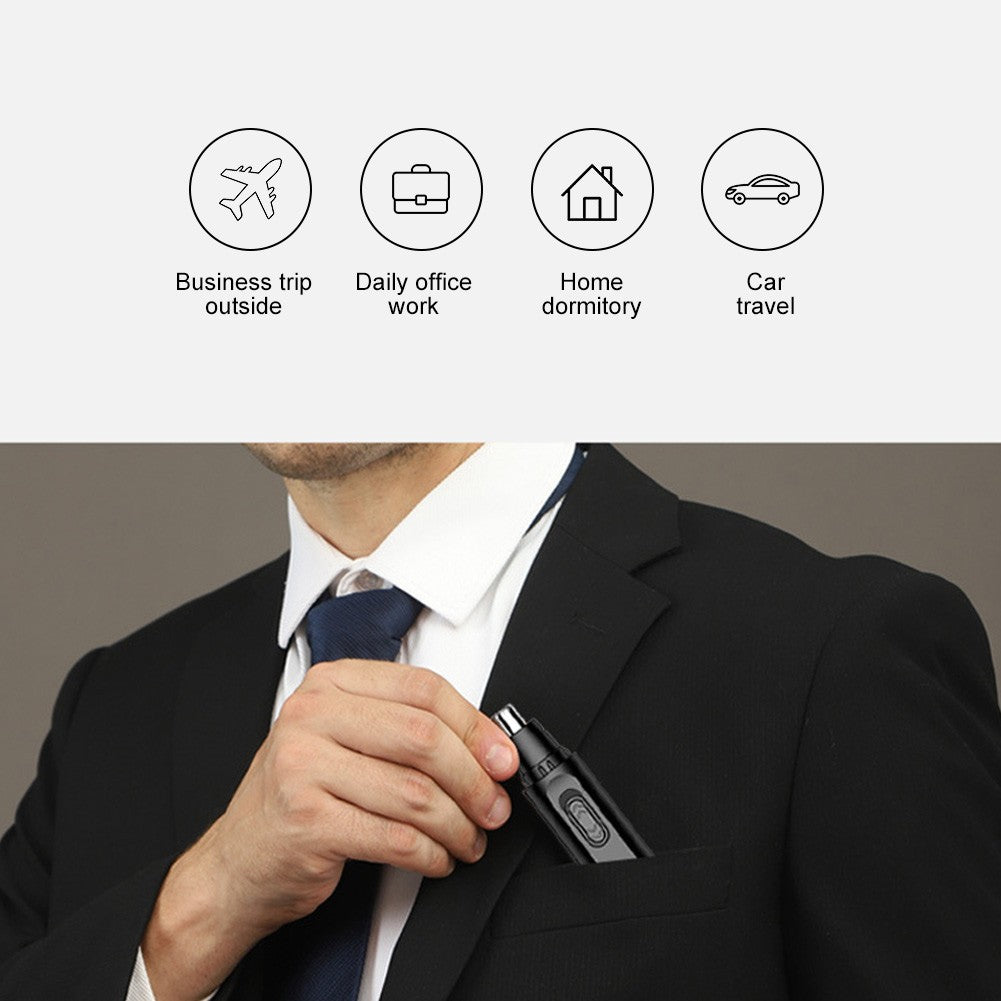 Rechargeable Nose Hair Trimmer with LED Display for Men & Women