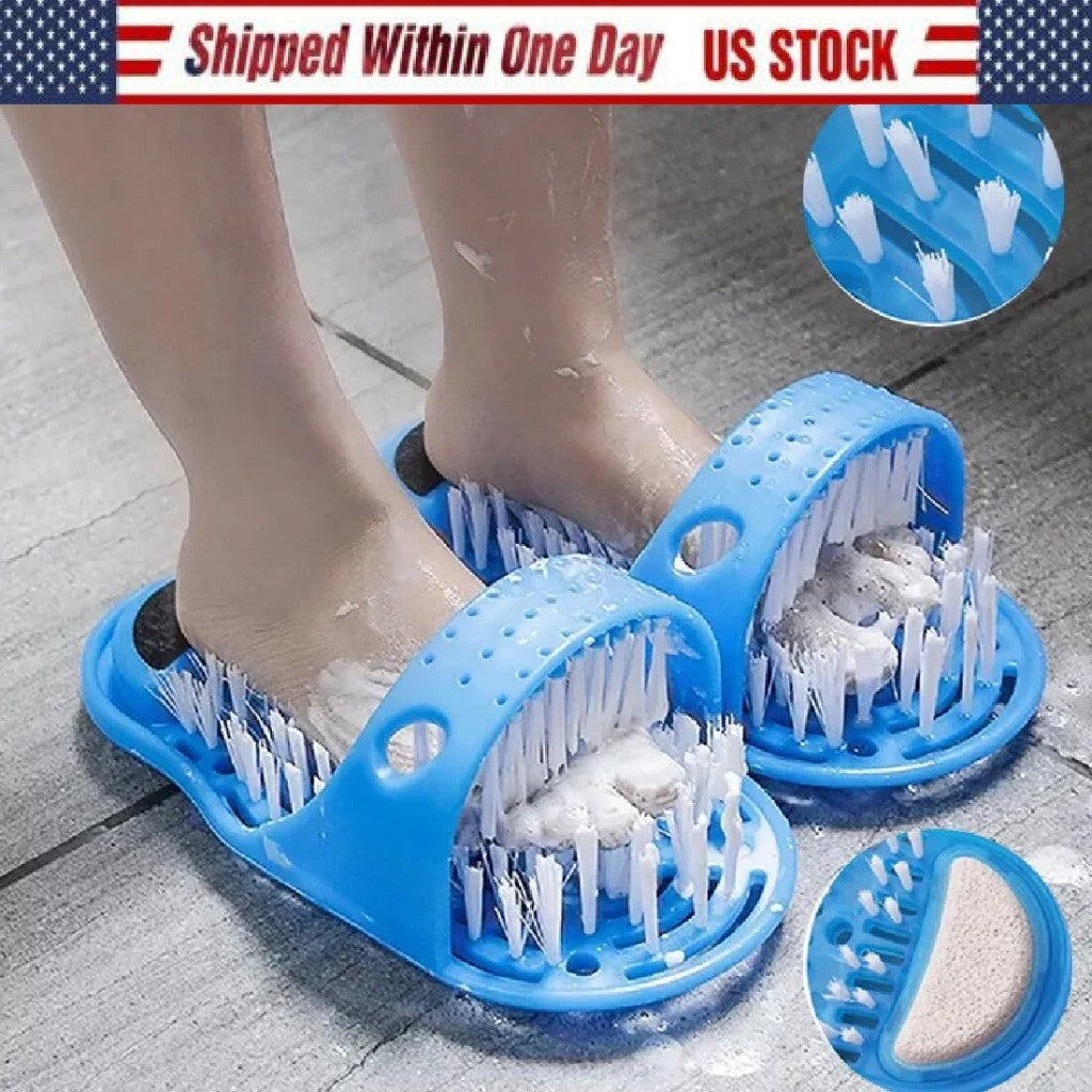 Foot Cleaner Scrubber with Pumice Stone and Non-Slip Suction Base