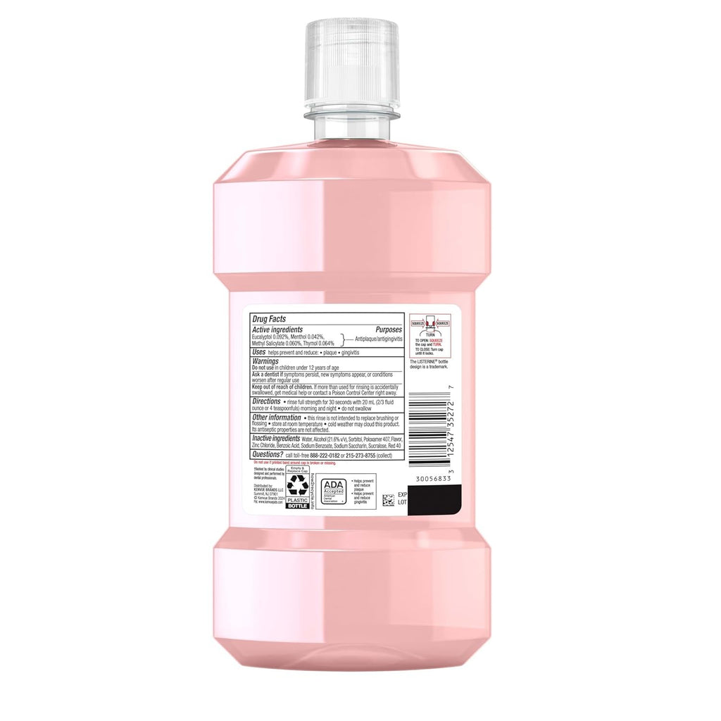 Gum Health Antiseptic Mouthwash with Icy Mint - 500 mL | Oral Care for Gingivitis & Plaque Prevention