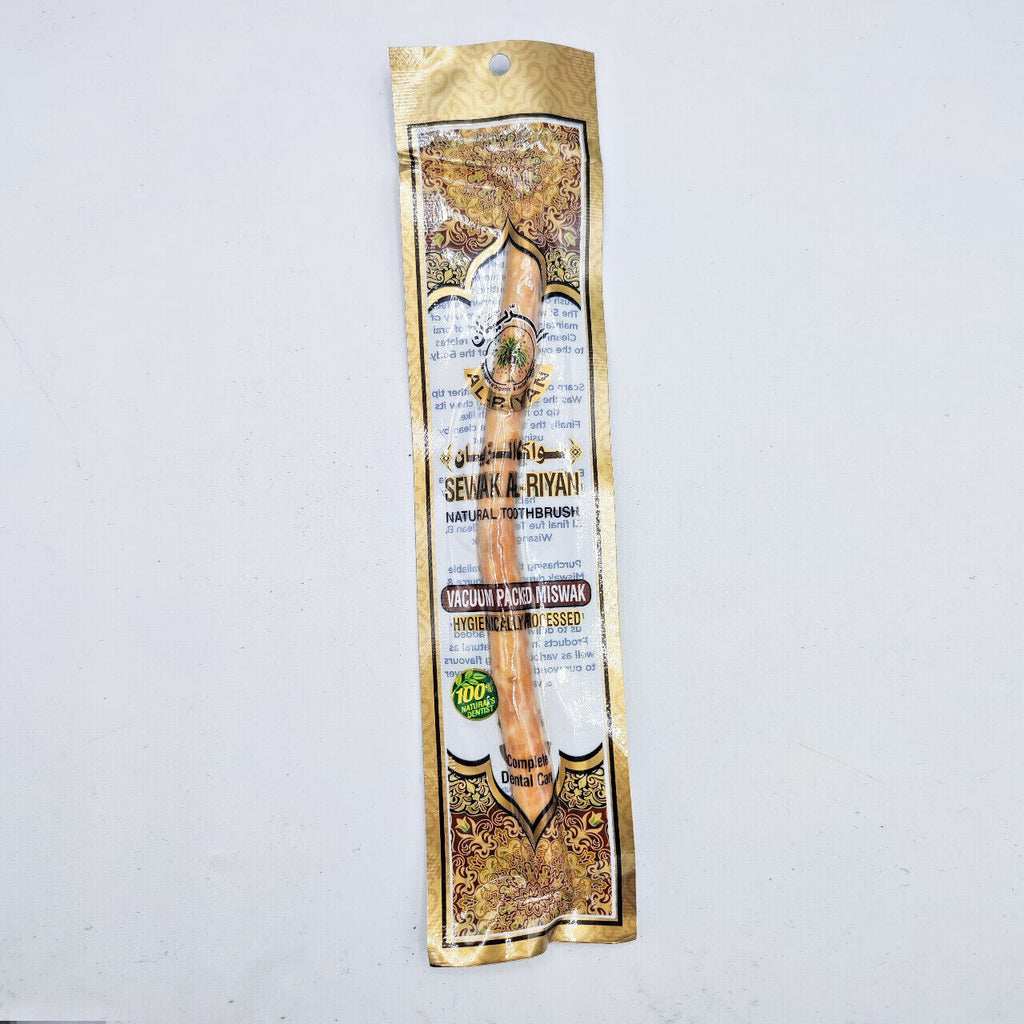 Natural Miswak Toothbrush - Vacuum Packed Traditional Oral Care Stick
