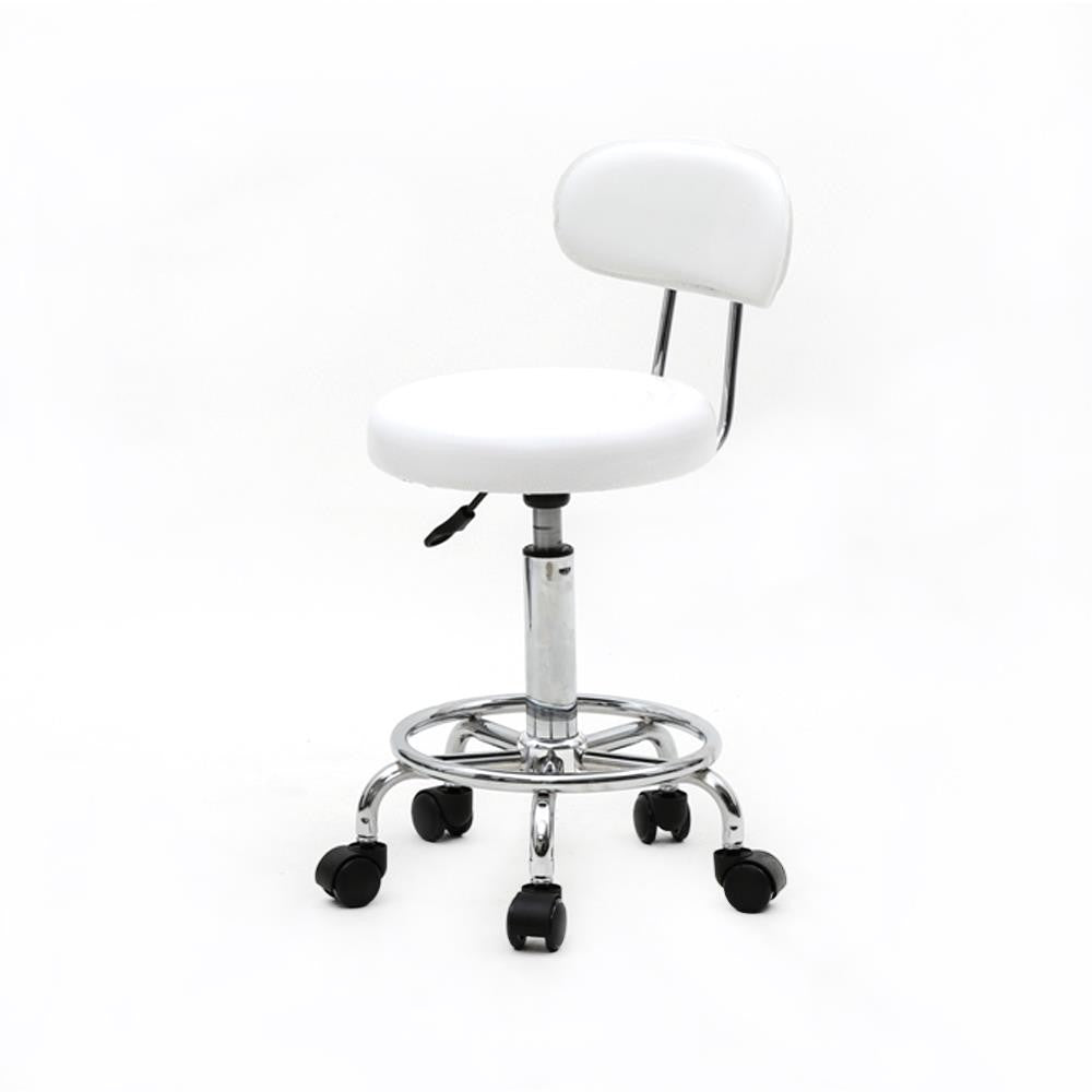 Adjustable Hydraulic Swivel Salon Stool Chair with Backrest for Barber Spa