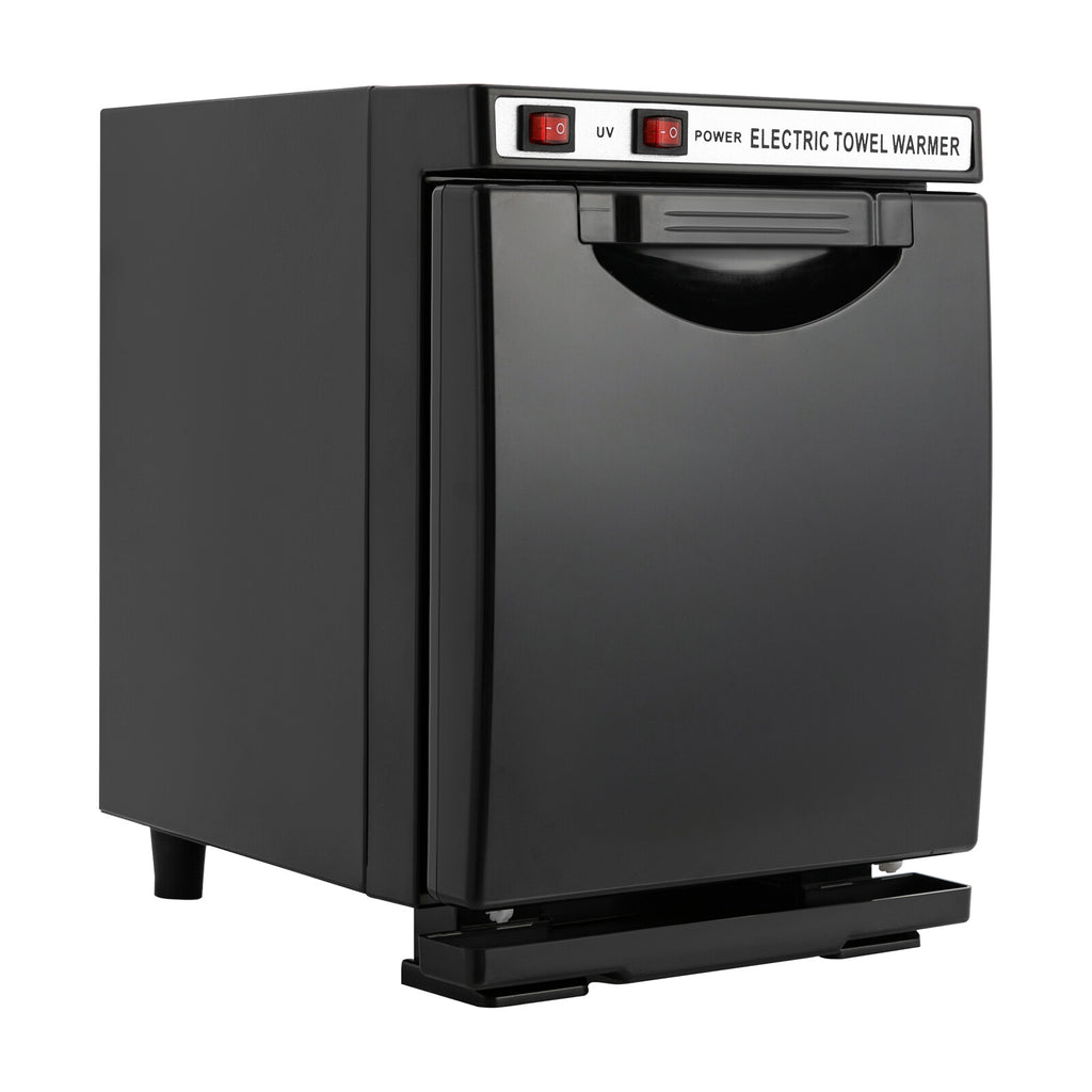 Electric Towel Warmer & UV Sterilizer Cabinet for Bathrooms - Black