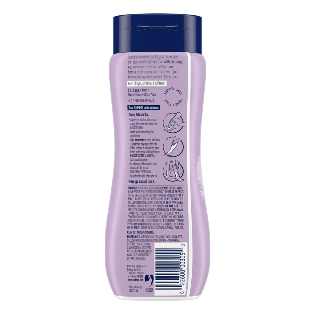 Hair Removal Cream with Oat Milk & Vanilla - 7.9 oz Body Hair Remover for Women