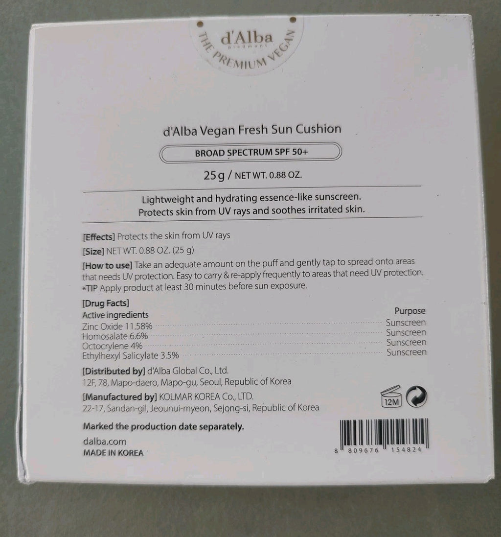 SPF 50+ Sun Cushion with Vegan Ingredients | Lightweight Sun Protection