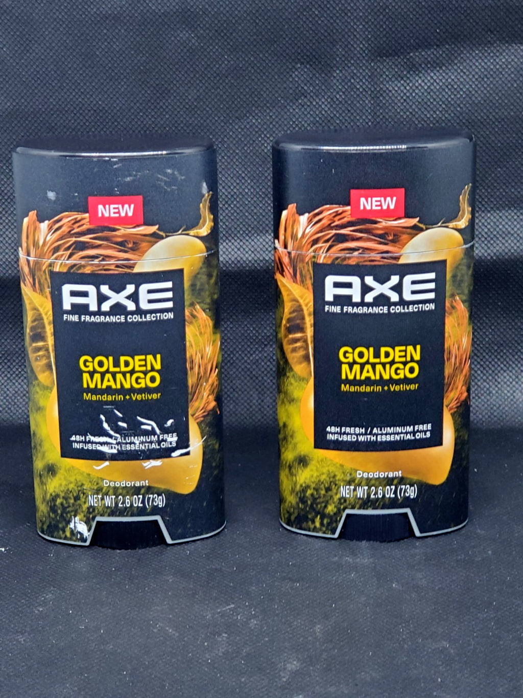 2-Pack AXE Fine Fragrance Collection Golden Mango Mandarin Vetiver Deodorant