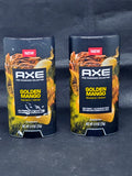 2-Pack AXE Fine Fragrance Collection Golden Mango Mandarin Vetiver Deodorant