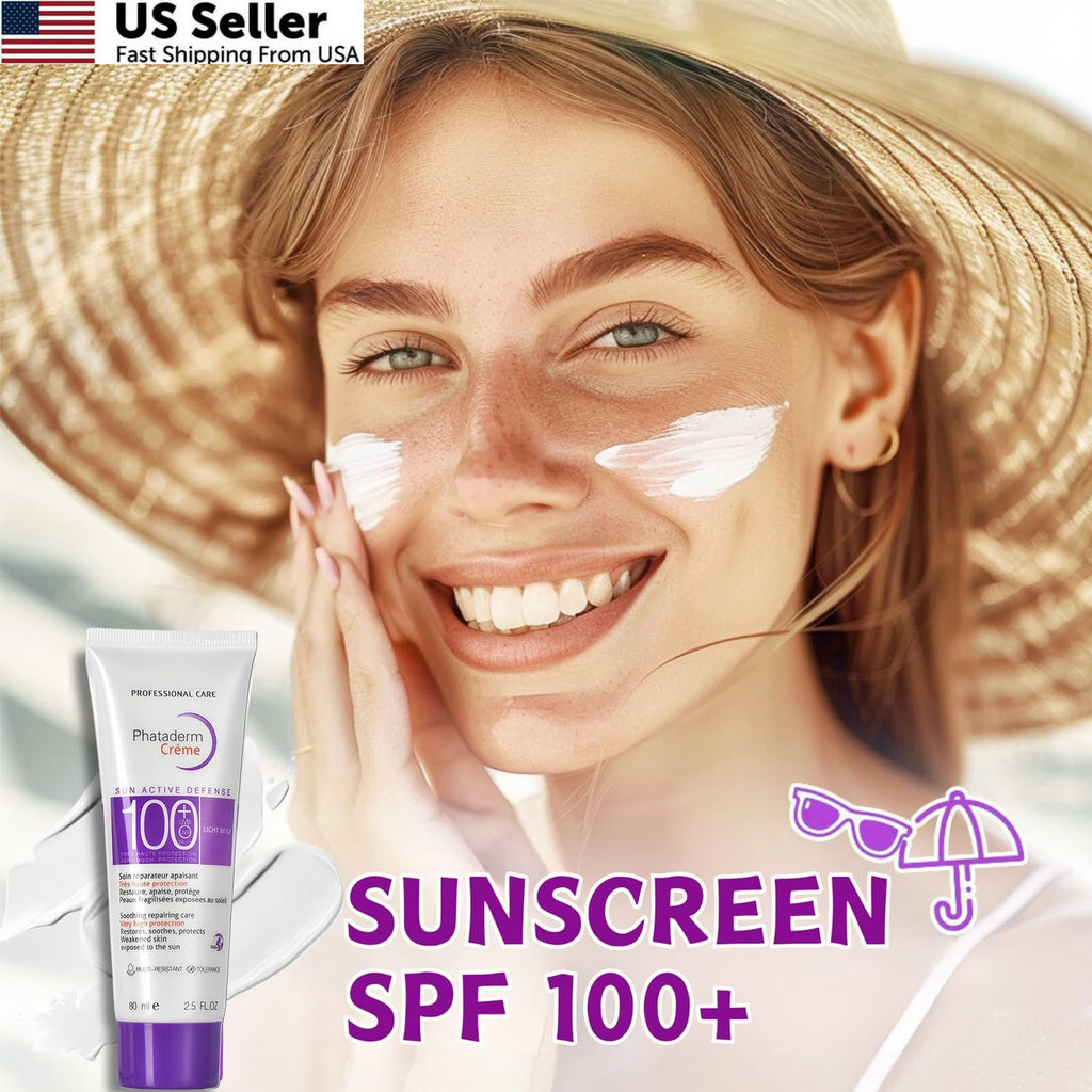 SPF 100 Broad Spectrum Face Sunscreen Moisturizing Cream 2.5 oz