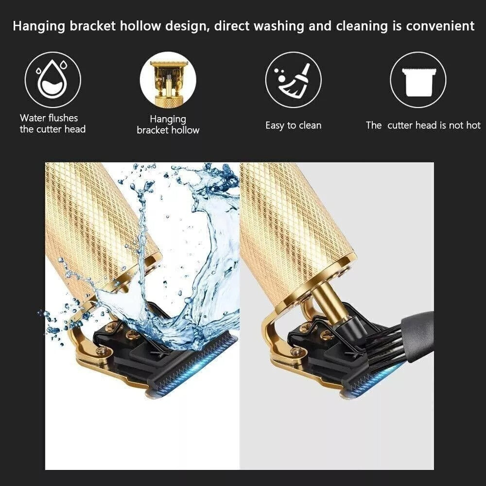 Professional Cordless Beard Trimmer with T-Blade for Detailed Grooming