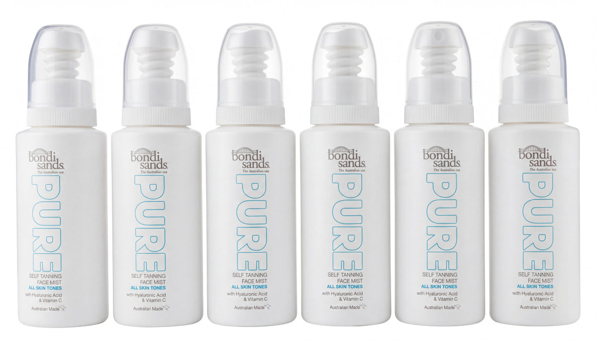Bondi Sands Pure Self Tanning Face Mist - 6 Bottles, 2.36 oz Each